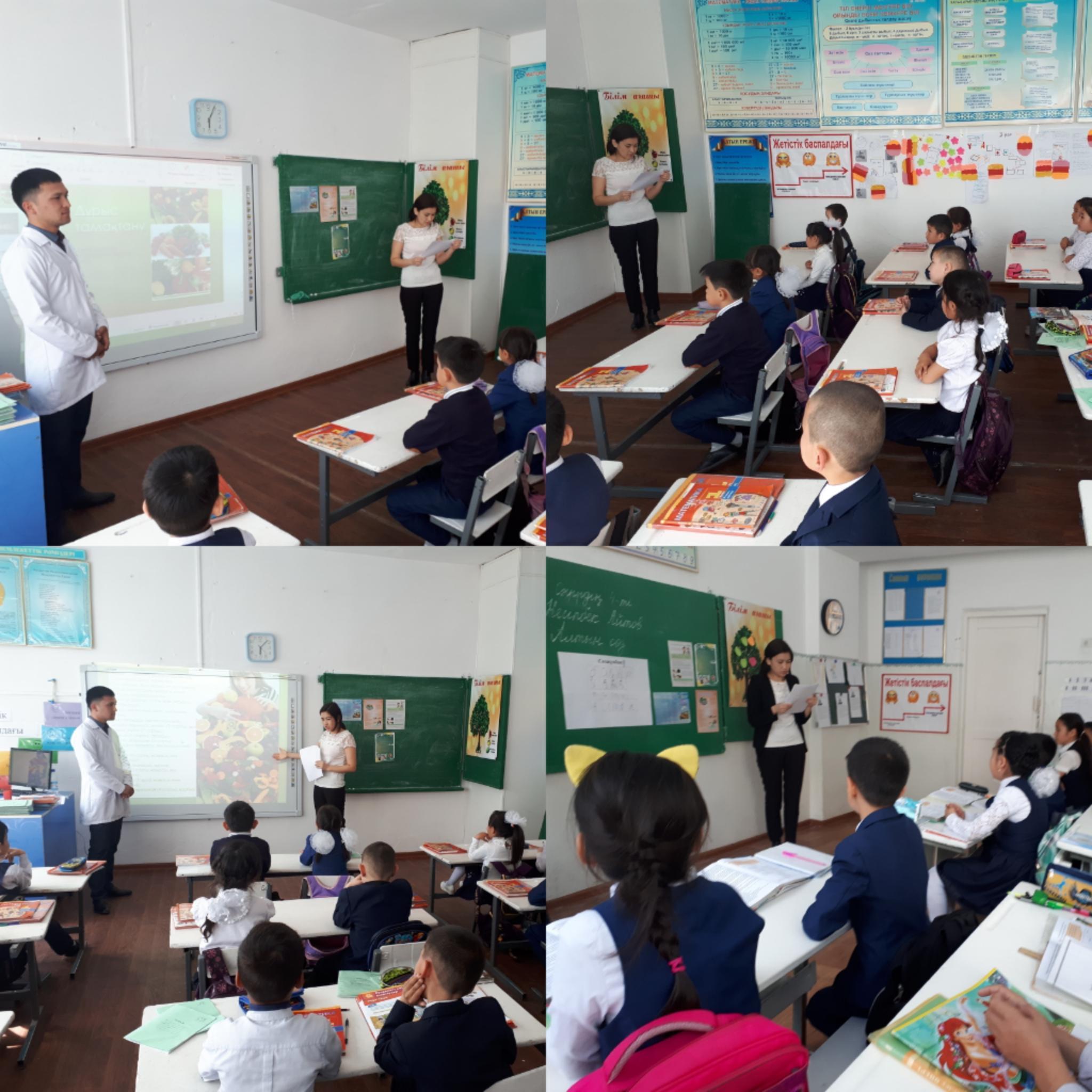 адалдық дүкені ж/е  амбассадорлармен,дұрыс тамақтану туралы мәлімет