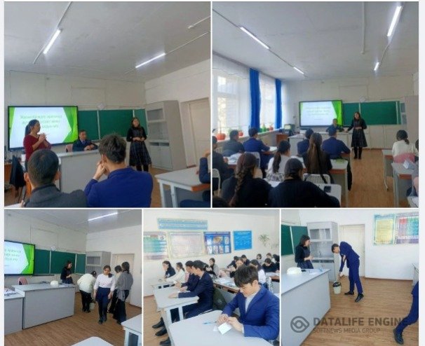 "Жасөспірімдер арасында аутодиструктивті  мінез- құлықтың алдын алу" тақырыбында  9-10 сынып оқушыларымен семинар- тренинг өткізілді